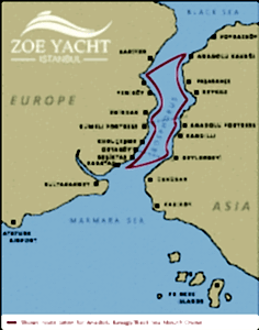 routemap-anadolu-kavagi Cruise Route to Anadolu Kavagi