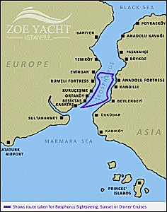 sunset cruise map Sunset cruise map