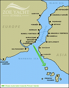 routemap-princes-islands Princes' Islands Map